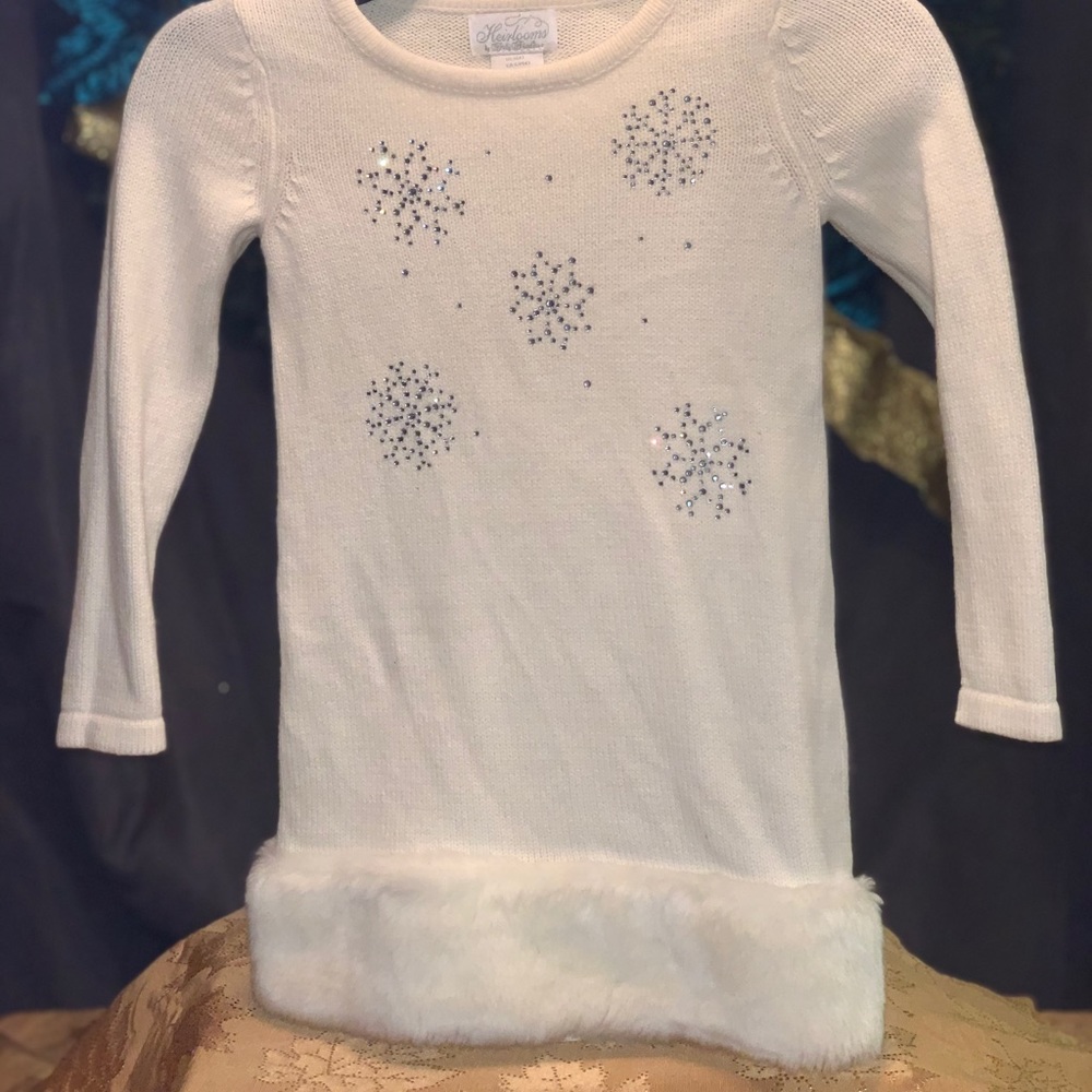 Heirloom Winter Little girl toddler dress